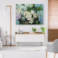 thumbnail image 2 of Cuadro Decorativo - jardín de hortensias Jr  Impresión en canvas, estrechado, 2 of 2