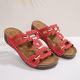 thumbnail image 5 of Women'S Sandals Summer Casual Solid Color Fish Mouth Fashion Thick-soled Bottom Wedge Summer Style Womens Sandals for Summer, 5 of 9