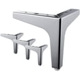 thumbnail image 1 of Patas para muebles de 7 "/17,5 cm, 4 pies de muebles triangulares de diamante de Metal modernos, reemplazo DIY para armario, sofá, silla otomana Adepaton WMZL-816-2, 1 of 5