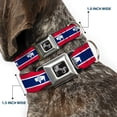 thumbnail image 2 of Buckle-Down Pet Collar, Dog Collar Metal Seatbelt Buckle, Wyoming Flags, 13 to 17 Inches 1.5 Inch Wide, 2 of 8