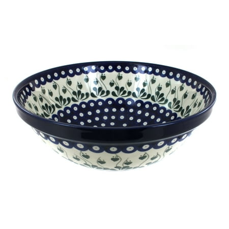 

Blue Rose Polish Pottery Alyce Large Serving Bowl