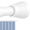 White, variant on Tension Curtain Rod 40 to 73 inches 1PCS,Shower Curtain Rods No Drilling Black Expandable Rods Adjustable Curtain Rods for Window, Wardrobe, Doorway, Kitchen