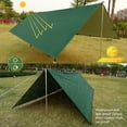 thumbnail image 6 of 10x13 ft Hammock Rain Fly Waterproof Tent Tarp Lightweight Traveling Awning Outdoor Sun Shelter, 6 of 7