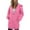 Hot Pink 02, variant on Yievot Long Hoodies for Women Casual Zip Up Long Sleeve Tunic Sweatshirts Relaxed Fit Fall Jacket Coat with Pocket