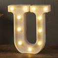 thumbnail image 2 of LED Letter Lights Sign Letters Light Up Letters Sign for Night Light Wedding Birthday Party Battery Powered Christmas Lamp Home Bar, 2 of 8