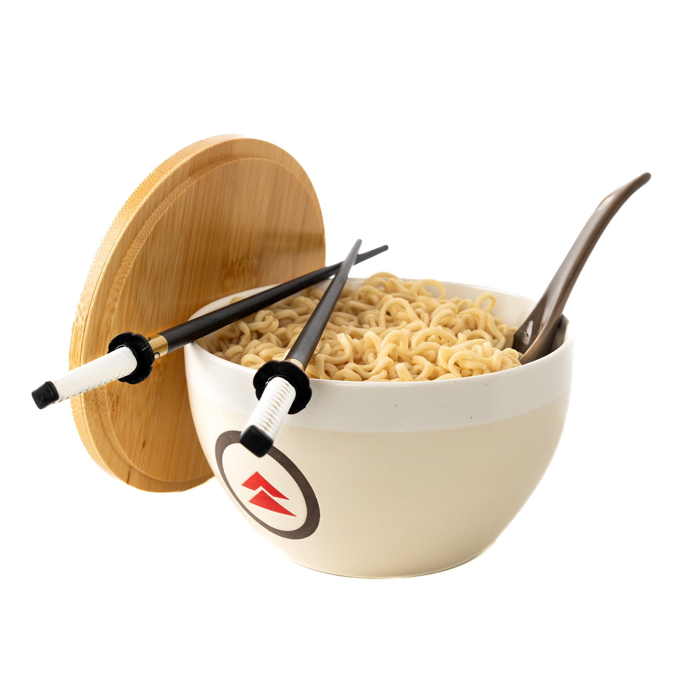 Sony Ghost of Tsushima, White Ceramic Noodle Bowl, Three Piece Set