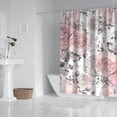 thumbnail image 2 of Waterproof Beautiful Colorful Floral Shower Curtain 72x72 Inch Boho Style Polyester Unique Shower Curtain for Bathroom Hotel Home Decor with 12 Plastic Hooks, 2 of 5