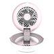 thumbnail image 1 of Ventilador de escritorio portátil de 3 velocidades con espejo compacto de 2 modos, 1 of 8