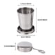 thumbnail image 2 of Apuakthei Taza plegable de viaje de acero inoxidable Taza plegable con llavero Taza telescópica portátil para exteriores Taza de viaje con llavero, 2 of 4
