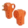 thumbnail image 1 of Kit de enchufe macho y hembra para RV de 30 a, reemplazo de enchufe de EE. UU. con agarre ergonómico, accesorio profesional, enchufe macho y hembra , Naranja, 1 of 8