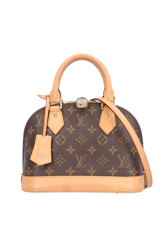 Pre-Owned Louis Vuitton Alma BB Monogram Shoulder Bag, Canvas M53152 Brown, Women's, LOUIS...