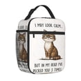 thumbnail image 2 of Funny Cat Lover Gift Lunch Bag Portable Thermal Lunch Box for Men and Women, 2 of 6