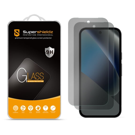 (2 Pack) Supershieldz (Privacy) Anti Spy Screen Protector Designed for Google Pixel 10a, Tempered Glass, Anti Scratch, Bubble Free