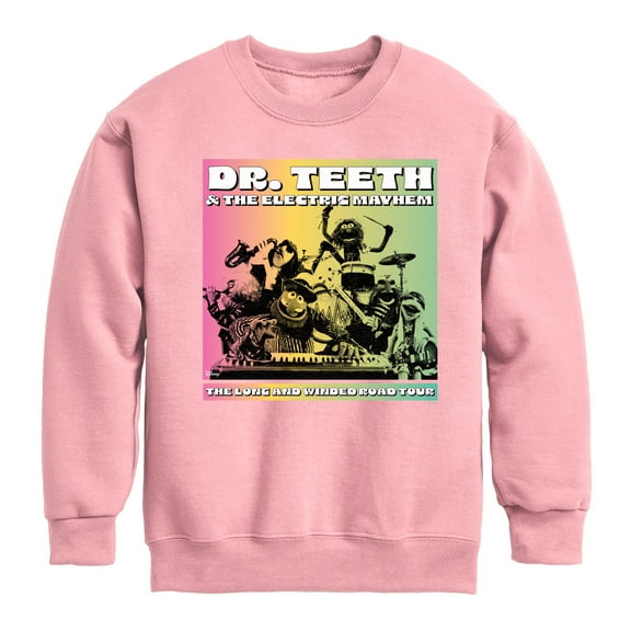 Disney The Muppets - Dr. Teeth & The Electric Mayhem Tour - Youth Crewneck Fleece Sweatshirt