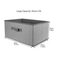 thumbnail image 3 of Nonwoven Drawer Storage Box Grey for Home Use Square Sundries Storage Case, 3 of 5