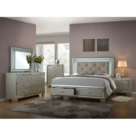 home source four piece king size bedroom set.