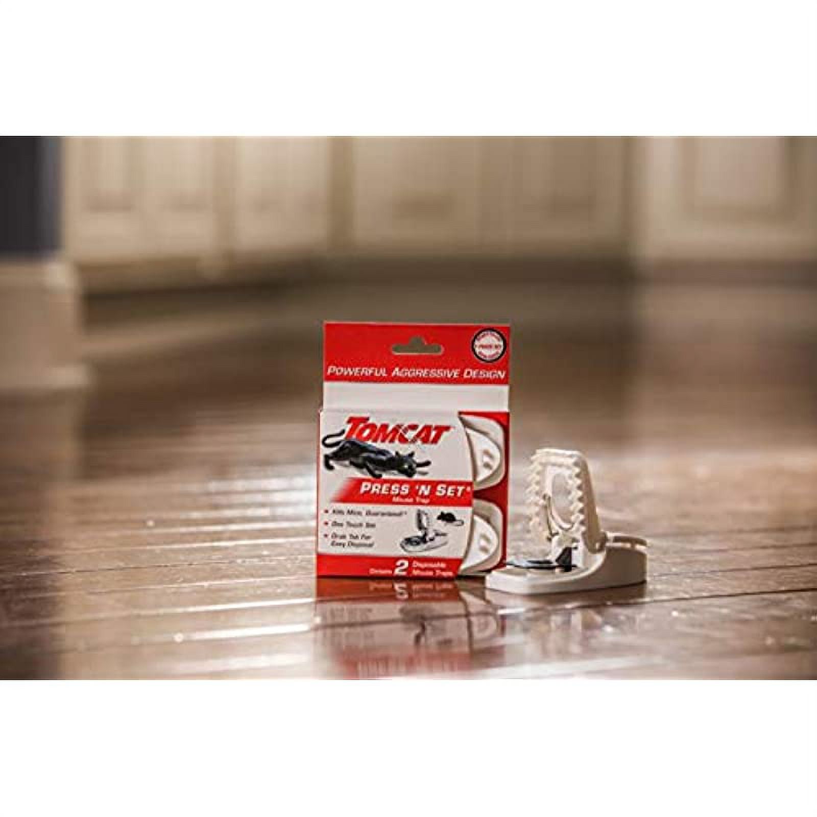 Tomcat Press 'N Set Mouse Trap, 2 Traps/Pack (7-Pack)
