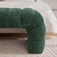 thumbnail image 5 of GZXS Modern Channel Tufted Upholstered Bench in Green Chenille Fabric, Large Seating Bench for Bedroom/End of Bed/Windows, 69.7"L x 20.5"W x 17.3"H, 5 of 7