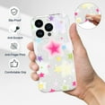 thumbnail image 5 of for iPhone 13 Pro Max Case, Slim Cover Shockproof Bumper Protection Phone Case for iPhone 13 Pro Max 2021 (6.7 Inch), Glitter Star, 5 of 7