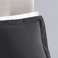thumbnail image 3 of Mainstays Black Flange Microfiber Shams, Standard Shams, 2 Count, 3 of 5