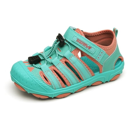 

NORTIV 8 Kids Sandals Boys Girls Lightweight Athletic Sandals Outdoor Toddler Sandals SNAS221K MOON/RED Size 3 Little Kid