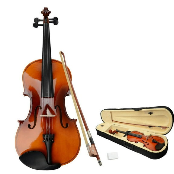 SONGMY 16 Inch Violin for Beginners, Fiddle for Students and Enthusiasts, Acoustic Violin Kit with Case, Bow, Rosin & Manual