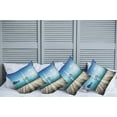 thumbnail image 2 of Ambesonne Nautical Throw Pillow Cover 4 Pack, Yacht and Wooden Deck, 16", Blue Brown, 2 of 7