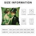 thumbnail image 5 of Nawypu  Vintage St Patrick's Day Pillow Covers Victorian Irish Couple with Green Clover Shamrock - Retro Love Cushion Cover for Home Sofa Couch Decor, 5 of 5