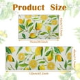 thumbnail image 4 of 2 Pieces Lemon Kitchen Rugs Set Kitchen Mats Non Slip Rubber Backing Area Rug Lemon Doormat Washable Indoor Outdoor Floor Mats Country Kitchen Decor, 17'''' x 30'''', 17'''' x 47'''', 4 of 6