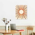 thumbnail image 2 of COMIO Boho Wall Art,Canvas Wood Framed Orange Sun Rising Prints, Waterproof Fade-resistant Light-weight Sturdy and Easy to Hang Wall Decor for Bedroom, Living Room, Bathroom, Office, 2 of 4