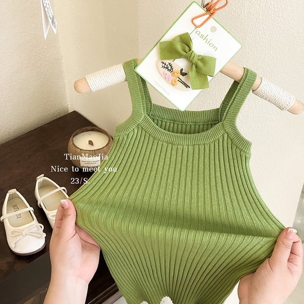 Vestido de chaleco para niños, vestido de moda, vestido de punto de tesoro para mujer, vestido de chaleco para niñas