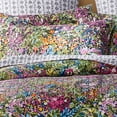 thumbnail image 5 of Levtex Home - Basel Quilt Set - King Quilt + Two King Pillow Shams - Multicolor Floral - Quilt Size (106x92in.) and Pillow Sham Size (36x20in. ) - Reversible - Cotton, 5 of 9