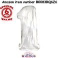 thumbnail image 3 of Megaloon Number One Silver Balloon, 3 of 3