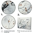 thumbnail image 3 of Designart "Grey Floral Springtime Songbirds' Haven III" Landscapes Framed Wall Art Decor - Country Grey Tree Entryway Framed Wall Art Print, 3 of 6
