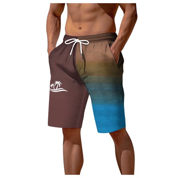 Kcolen Men's Swim Trunks High Elastic Waist Men's Board Shorts Comfy Swimsuit Men Swim Trunks Men Summer Beach Comfy Swimwear