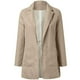 thumbnail image 4 of Abrigo de Oficina de Manga Larga Sólido Para Mujer, Cárdigans, Traje, Chaqueta Larga, Tops Odeerbi ODB-6, 4 of 6