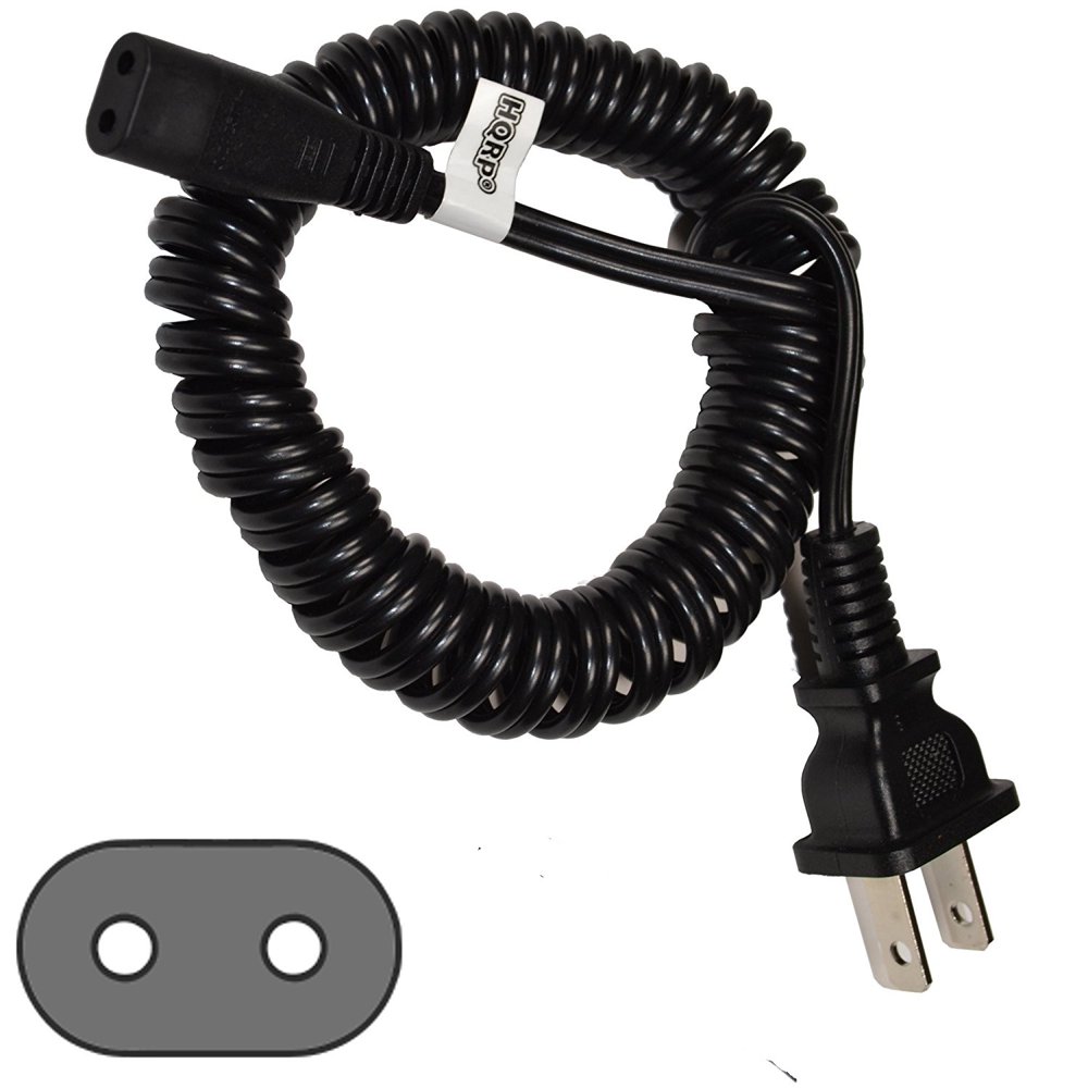 HQRP AC Power Cord for Philips Norelco 6945XL, 6948XL, 725RL, 8240XL