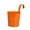 Orange, variant on Ludlz 7 Inch Large Metal Iron Hanging Flower Pots, Fence Hanging Planters, Balcony Railing Planters with Detachable Hook, Multicolor Hanging Bucket for Indoor/Outdoor Decoration