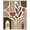 Beige, Pattern 9, variant on Design&I 8'x10' Washable Area Rug Earthy Tones Geometric Abstract Shapes with Modern Aesthetic for Living Room, Family Extra Large Skid-Resistant Low Profile