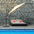 thumbnail image 2 of Grand Patio Outdoor Market Cantilever Steerable Large Umbrella, 10ft, Beige, 2 of 6