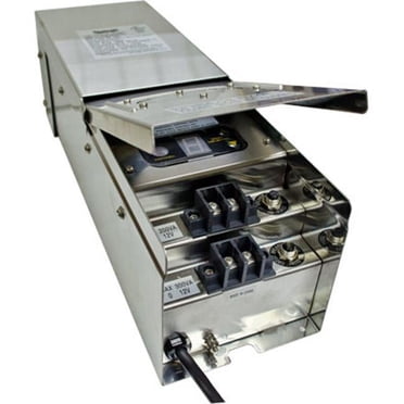 Dabmar Lighting  Magnetic 500 Watt Low Voltage Transformer with Digital Timer and Photocell, Stainless Steel