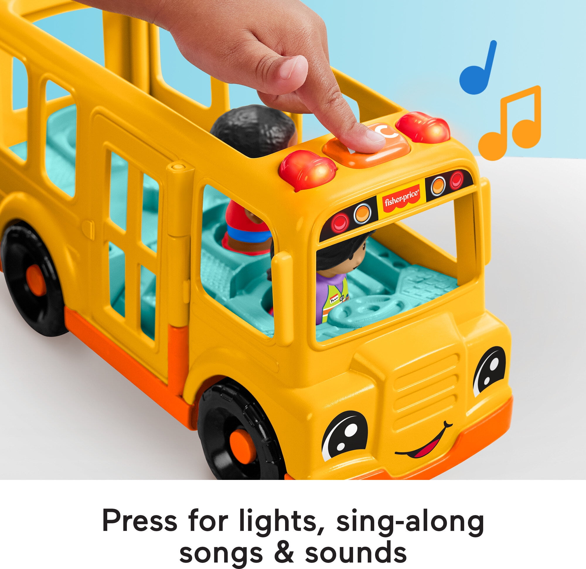 FisherPrice Little People School Bus Musical Toddler Toy Vehicle with 2 Figures  (图4) FisherPrice Little People School Bus Musical Toddler Toy Vehicle with 2 Figures  (图4)