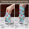 thumbnail image 6 of 4 Pcs Pioneer Flower Floral Print Pattern Funny Kitchen Towels, Microfiber Dish Towels, Kitchen Tea Towels Set 18" X 26", 6 of 6