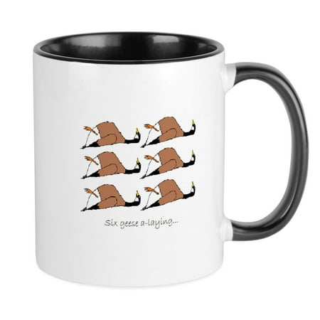 

CafePress - Six Geese A Laying... Mug - Ceramic Coffee Tea Novelty Mug Cup 11 oz