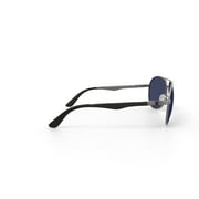 PRX Men’s Sunglasses, Captain - Gunmetal, Aviator, Metal, 60-13-132, with Case