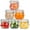 17oz*6-Round, variant on 25oz Wide Mouth Glass Jars 750ml with Airtight Hinged Lids & Leak Proof Seal, Reusable Kitchen Canisters for Dry Goods, Spices & Pantry Storage