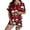H1-Multicolour240, variant on Puliio Halloween Pajamas Sets for Women's Cute Print Short Sleeve Top and Shorts Outfits Cozy Sleepwear 2 Piece Pjs