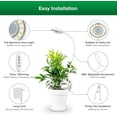 thumbnail image 3 of Grow Lights for Indoor Plants Pot Clip LED Plant Light for Growing Full Spectrum Plant Growing Lamp with -Level Diable Auto On Off Hrs Timer for Pot Plants W -, 3 of 7
