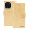 thumbnail image 3 of TopSave Goospery Bluemoon Card Slot w/Magnetic Clip Leather Folio Wallet Flip For iPhone 16 Pro (6.3"), Gold, 3 of 3