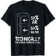 thumbnail image 1 of Technically The Glass is Full - Camiseta de ciencia de humor químico, 1 of 2